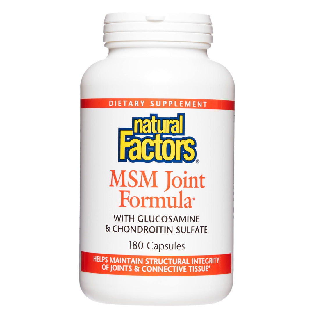 Natural Factors, MSM Joint Formula, Supports Healthy Joints and Mobility, 180 Capsules