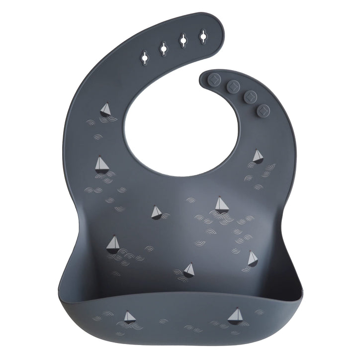 mushie Silicone Baby Bib | Adjustable Fit Waterproof Bi