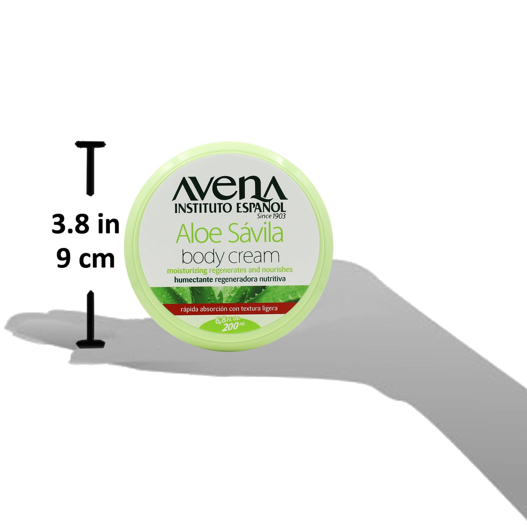 EspaÃƒ±ol Avena Aloe Vera Body Cream Moisturizing with Aloe Helps to Regenerate and Nourish your Skin Fresh and Mild Scent 2-pack Of 6.7 FL Oz Body Cream (Jars)