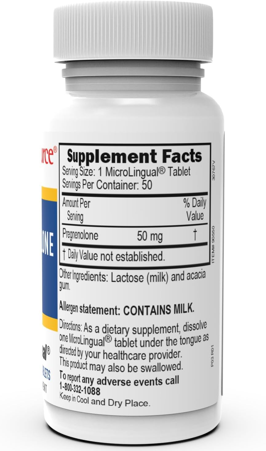 Superior Source Pregnenolone 50 mg - Brain Health Suppo