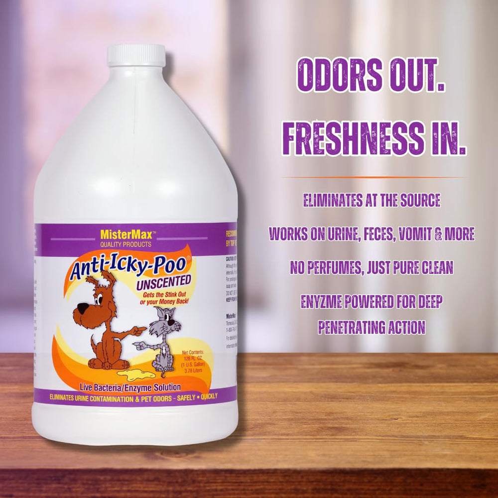 Unscented Anti Icky Poo Odor Remover, Gallon Size