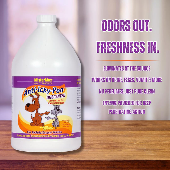 Unscented Anti Icky Poo Odor Remover, Gallon Size