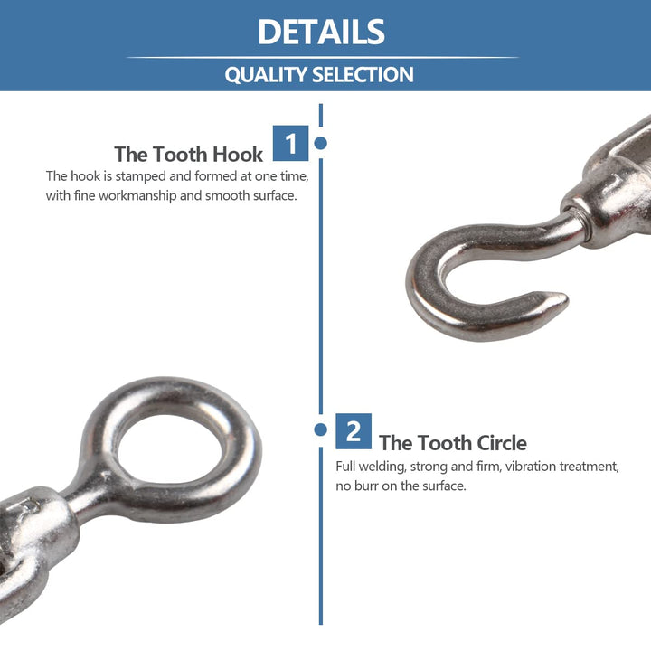 M4 Turnbuckle Hook and Eye 304 Stainless Steel Wire Rope Tensioner, 6Pcs