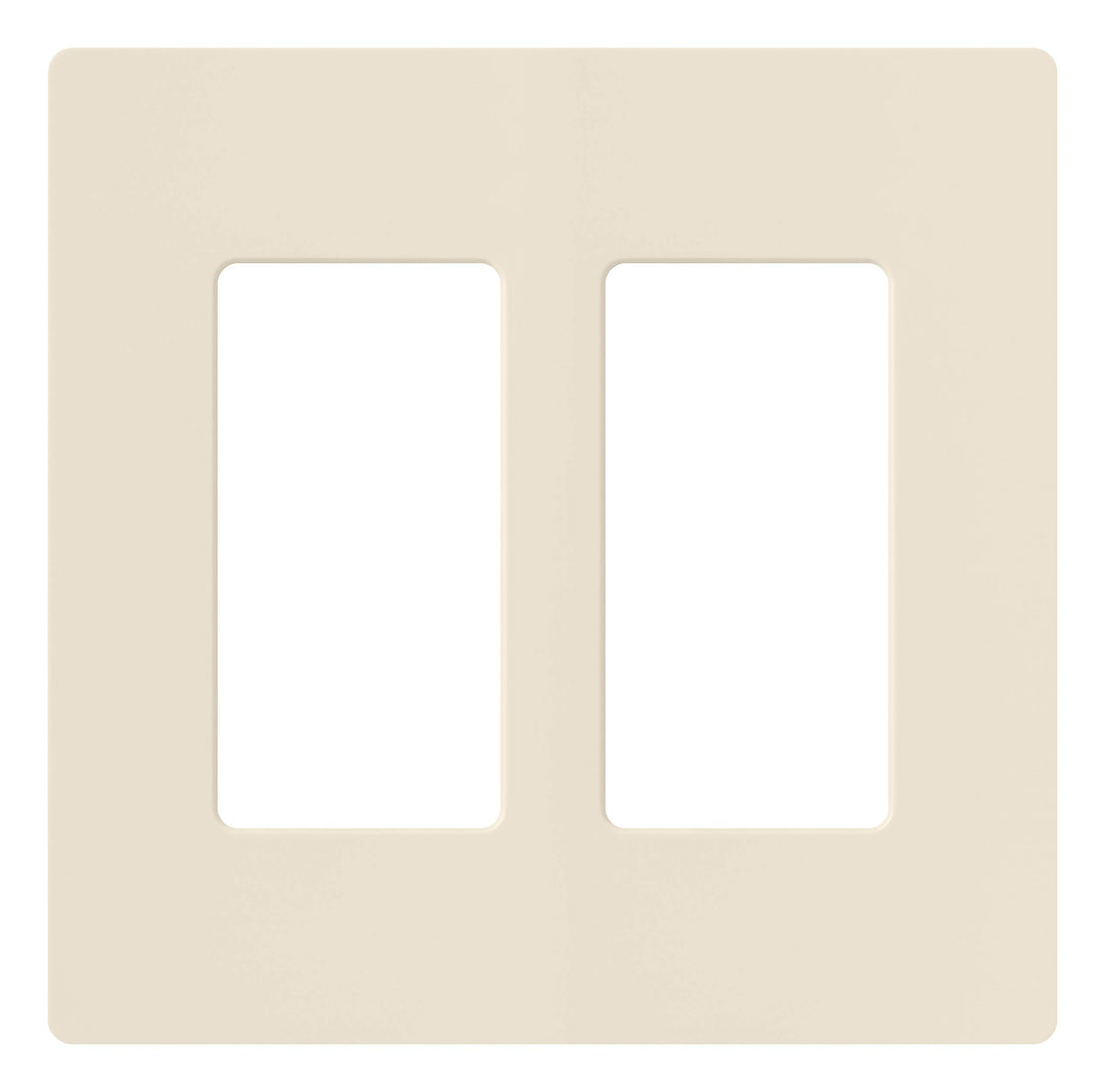 CW-2-LA Claro 2-Gang Wallplate, Light Almond