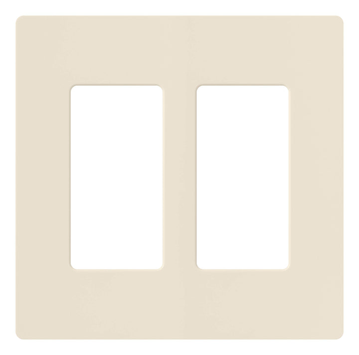 CW-2-LA Claro 2-Gang Wallplate, Light Almond