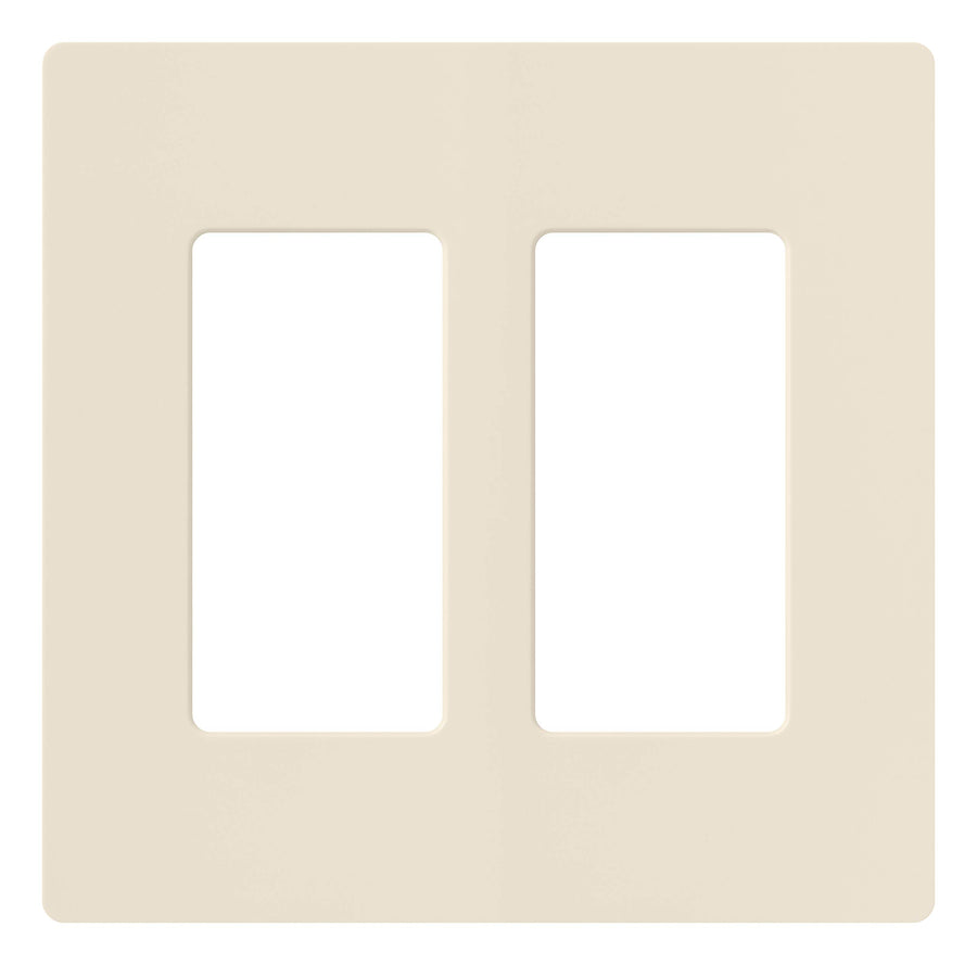 CW-2-LA Claro 2-Gang Wallplate, Light Almond