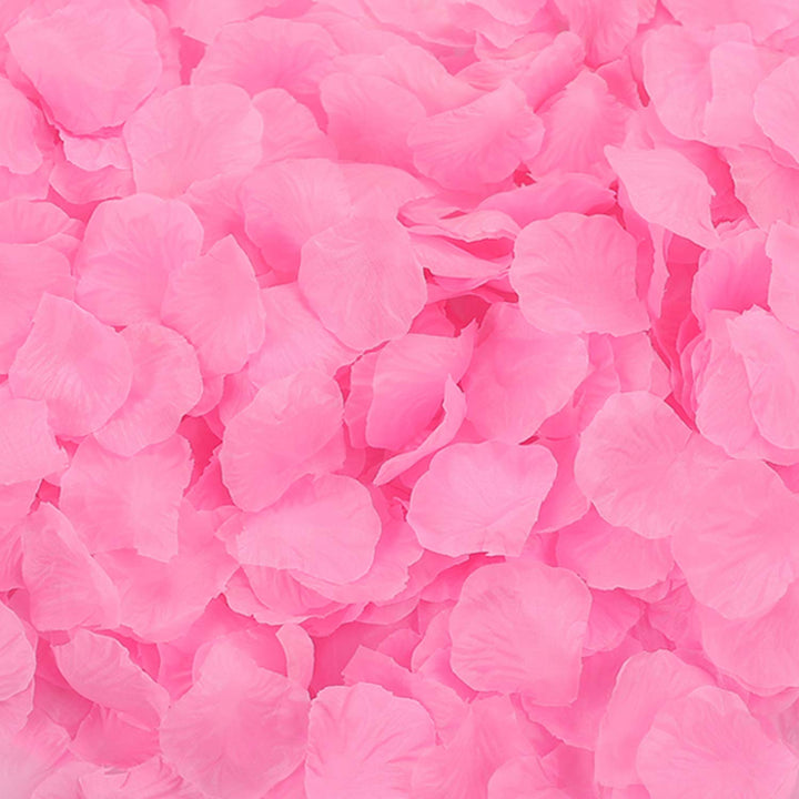 3000 PCS Silk Pink Rose Petals Artificial Flower Petals for Romantic Night Wedding Party Flower Decoration Valentine Day (Light Pink, 3000 pcs)