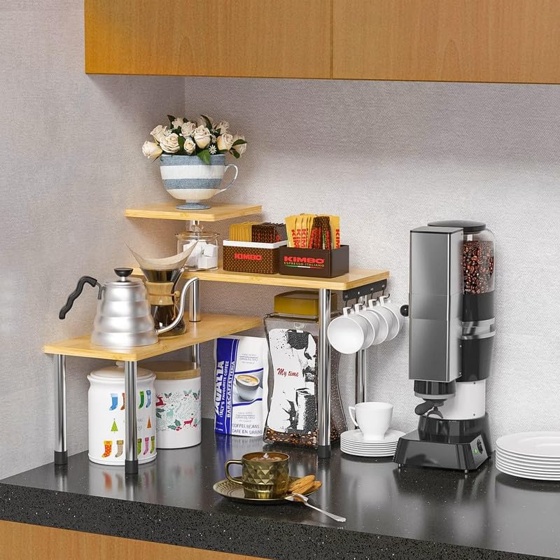 ZHWS Kitchen Countertop Organizer, Kitchen Corner Shelf