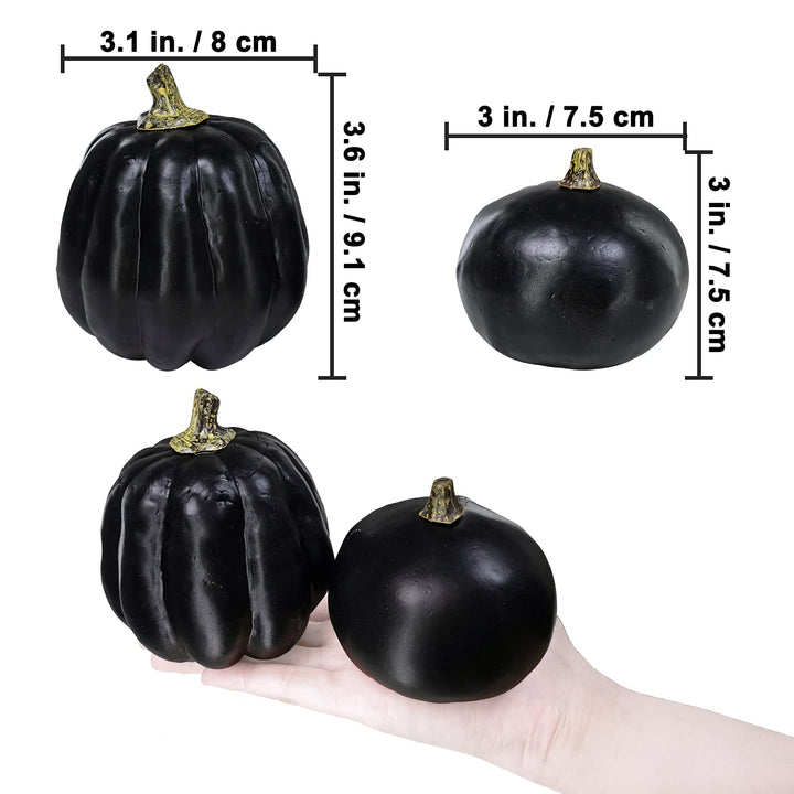 7 Pcs Assorted Artificial Teal Green Pumpkins Harvest Pumpkins Decorative Pumpkins Foam Pumpkins for Farmhouse Rustic Fall Thanksgiving Halloween Table Centerpiece Mantel Kitchen Decor