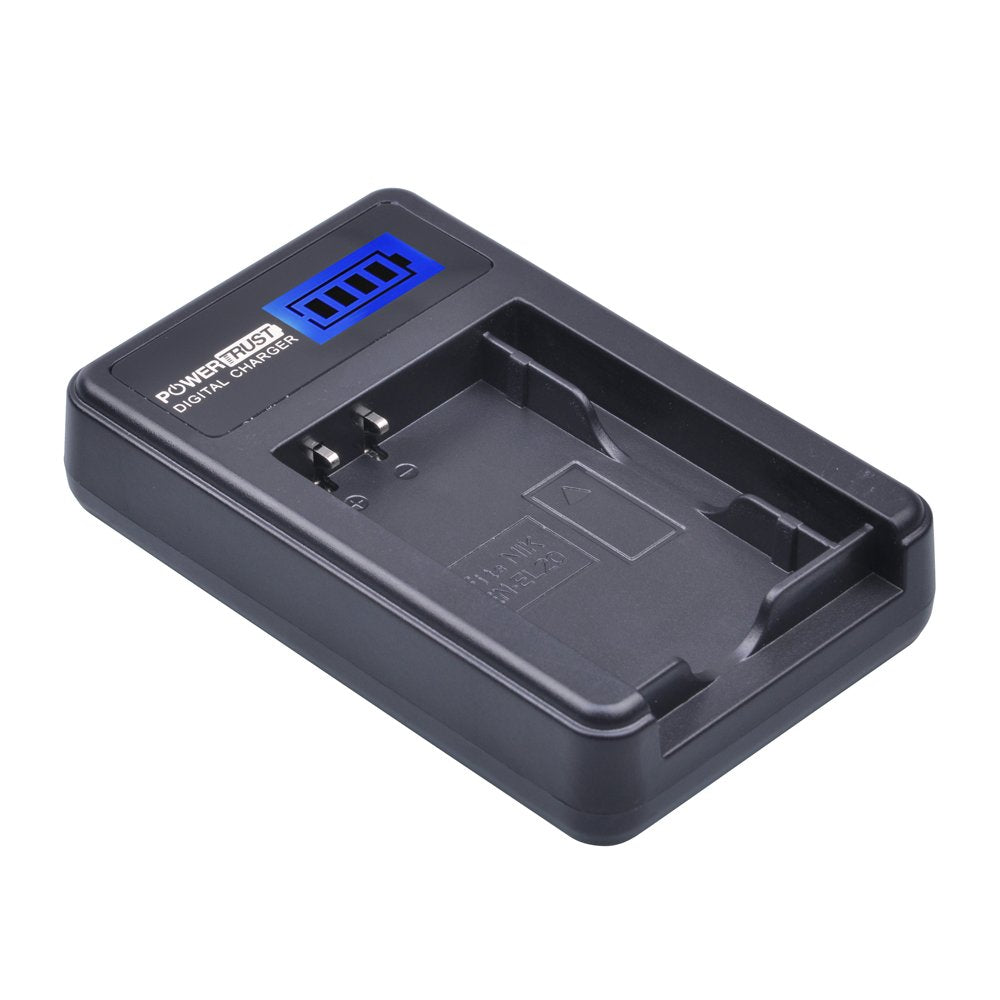 PowerTrust 2 Pack EN-EL20 EN-EL20a Camera Battery and L