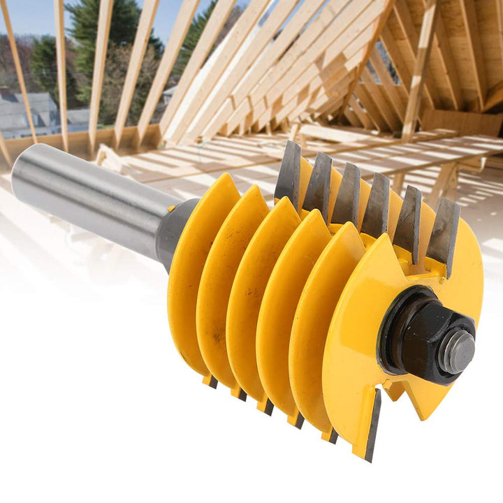 Router Bit, 1/2 Inch Shank Finger Joint Router bits Woodworking Milling Cutter with Bearing Carpenter Tool, for Doors, Tables, Frames, Cabinets