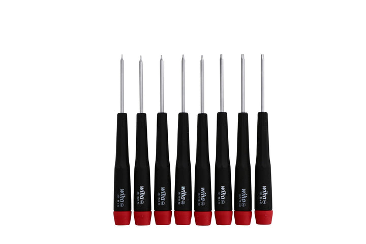 26791 Precision Torx T1-T8 Set, 8-Piece,(Red, Black)
