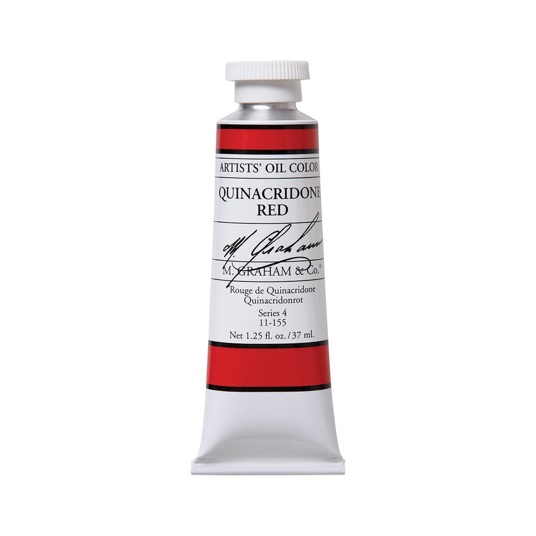 M. Graham Artist Oil Paint Quinacridone Red 1.25oz/37ml Tube