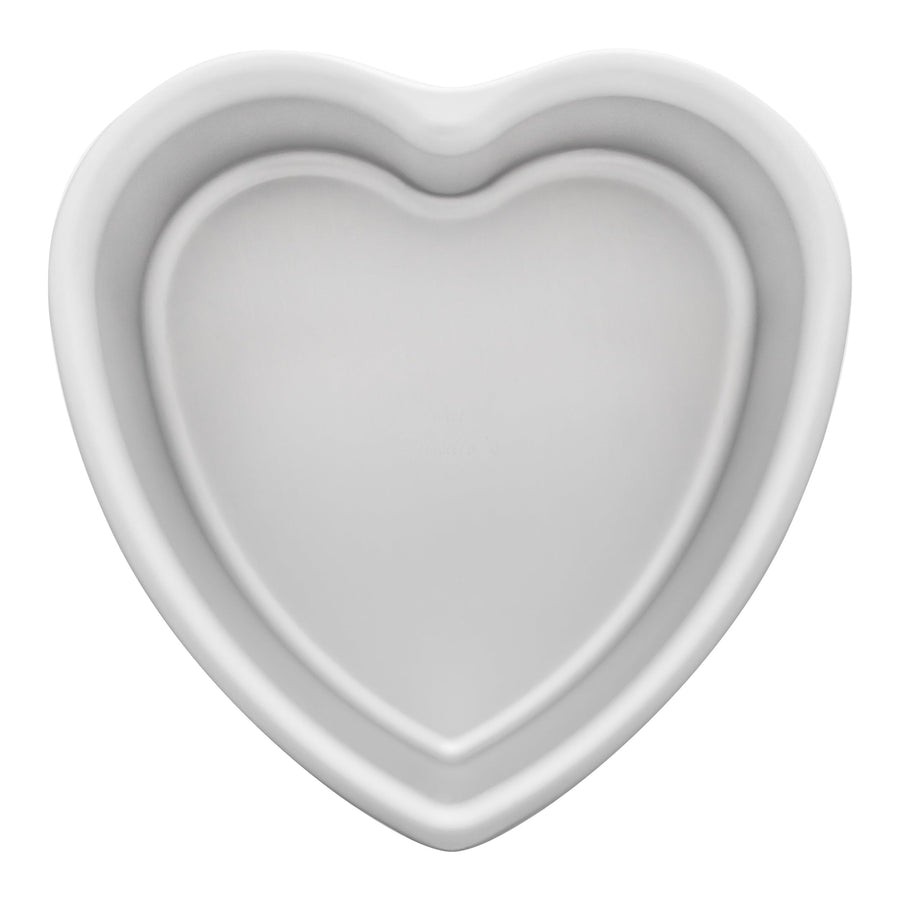 PHT-83 Anodized Aluminum Heart Cake Pan, 8 x 3 Inch