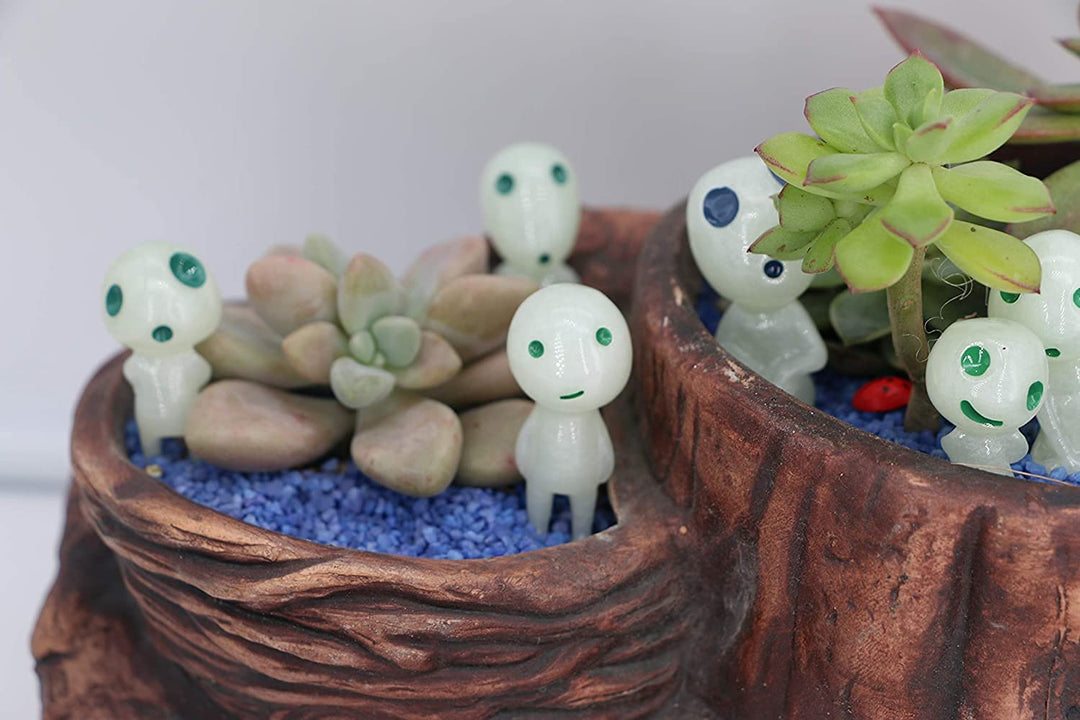 Fairy Garden Accessories Tree Elves Glow in Dark Garden Alien Decor Miniature Luminous Ghost kit for Micro Landscape Garden Decoration Outdoor Status Patio Lawn Yard Kit (20 Green)