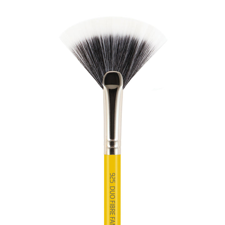 Studio Line Duet Fiber Fan Brush, Yellow