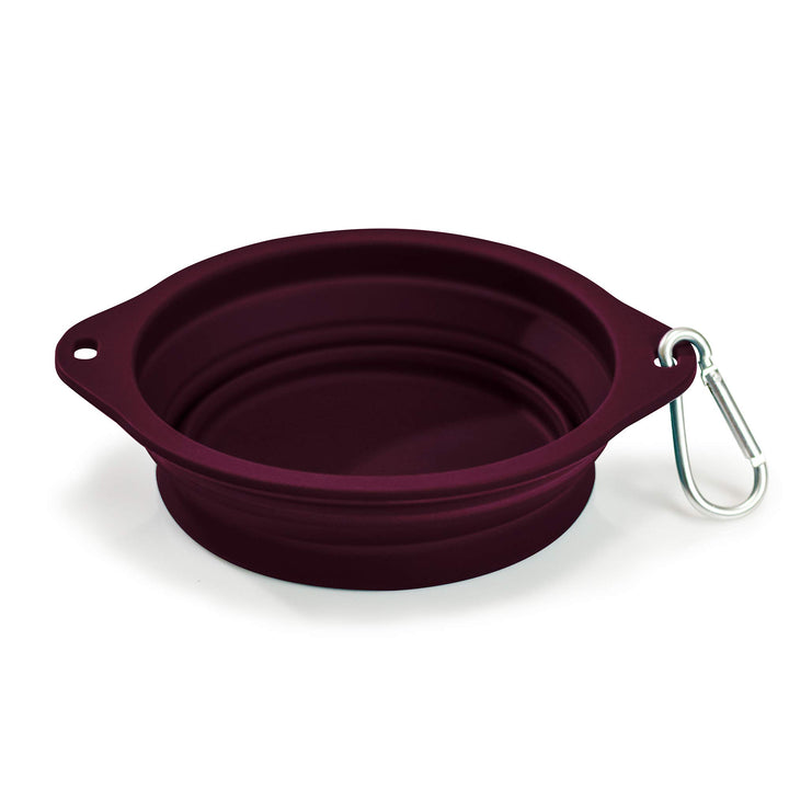 Ruff Products BarkBowl (800ml) - Collapsible Dog Bowl (Dark Teal) Premium Quality, Platinum-Cured Food Grade Silicone, No Plastic Rim, Food Safe, Large Travel Bowl