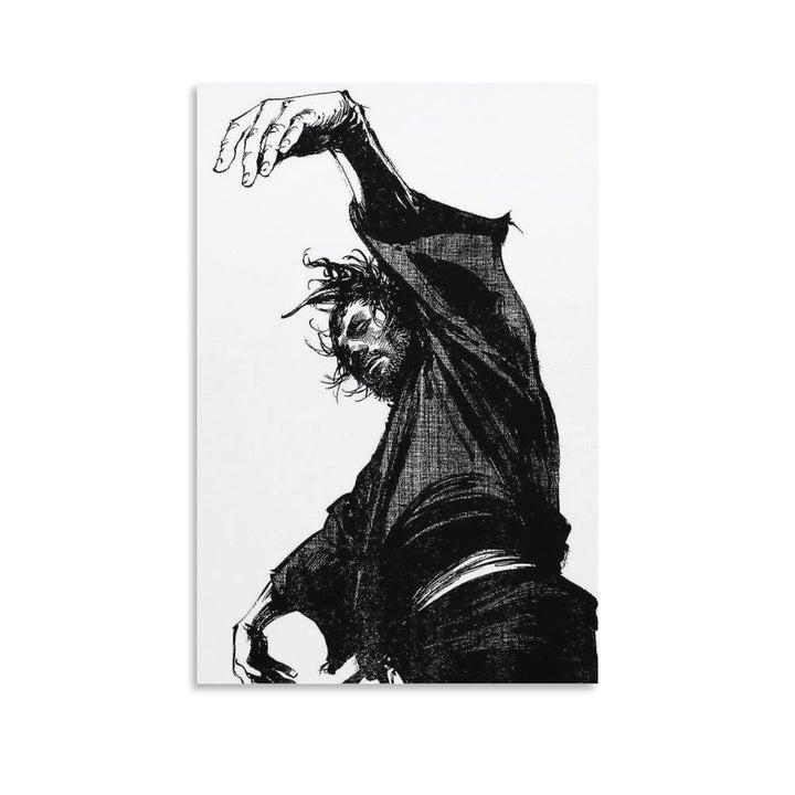 Vagabond Miyamoto Musashi Poster Canvas Wall Art Painting Posters Decoration Room Decor Unframe 12x18inch(30x45cm)