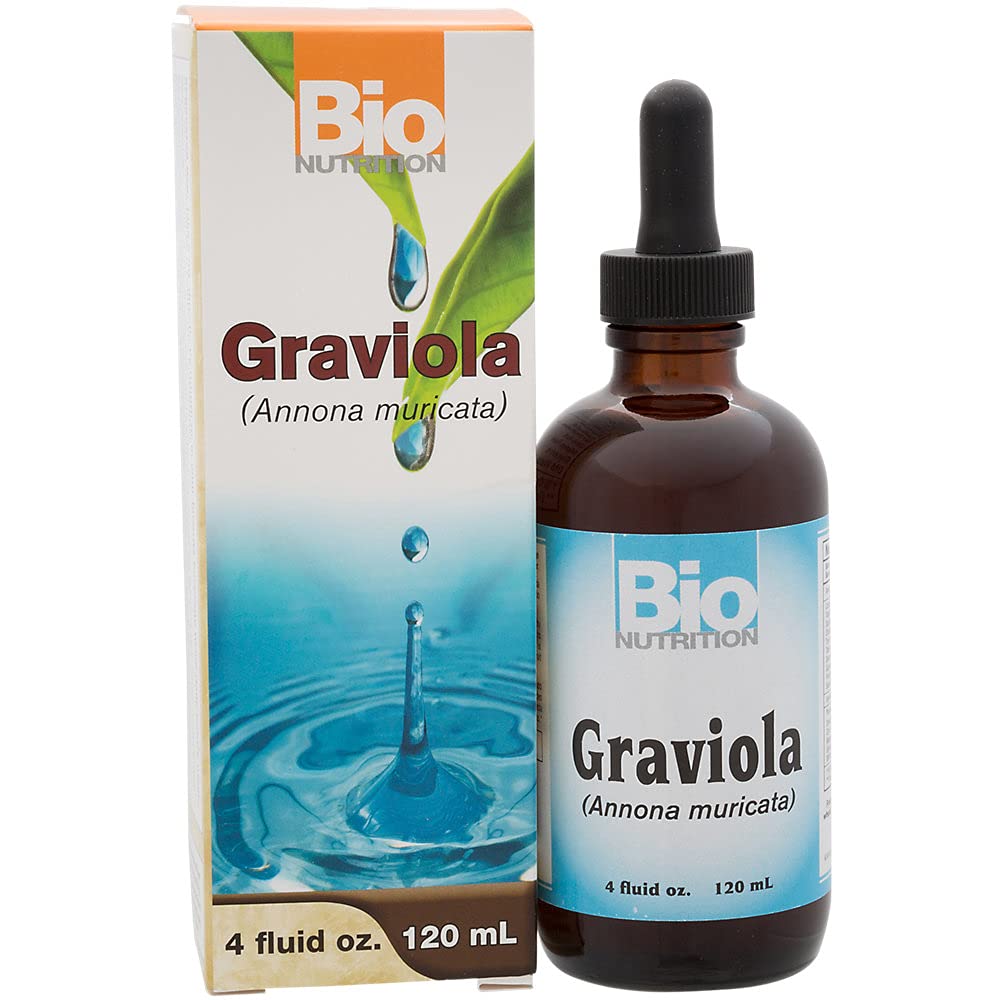 Bio Nutrition Graviola (Annona Muricata) Liquid 4 Fluid Ounces | 750 mg Soursop