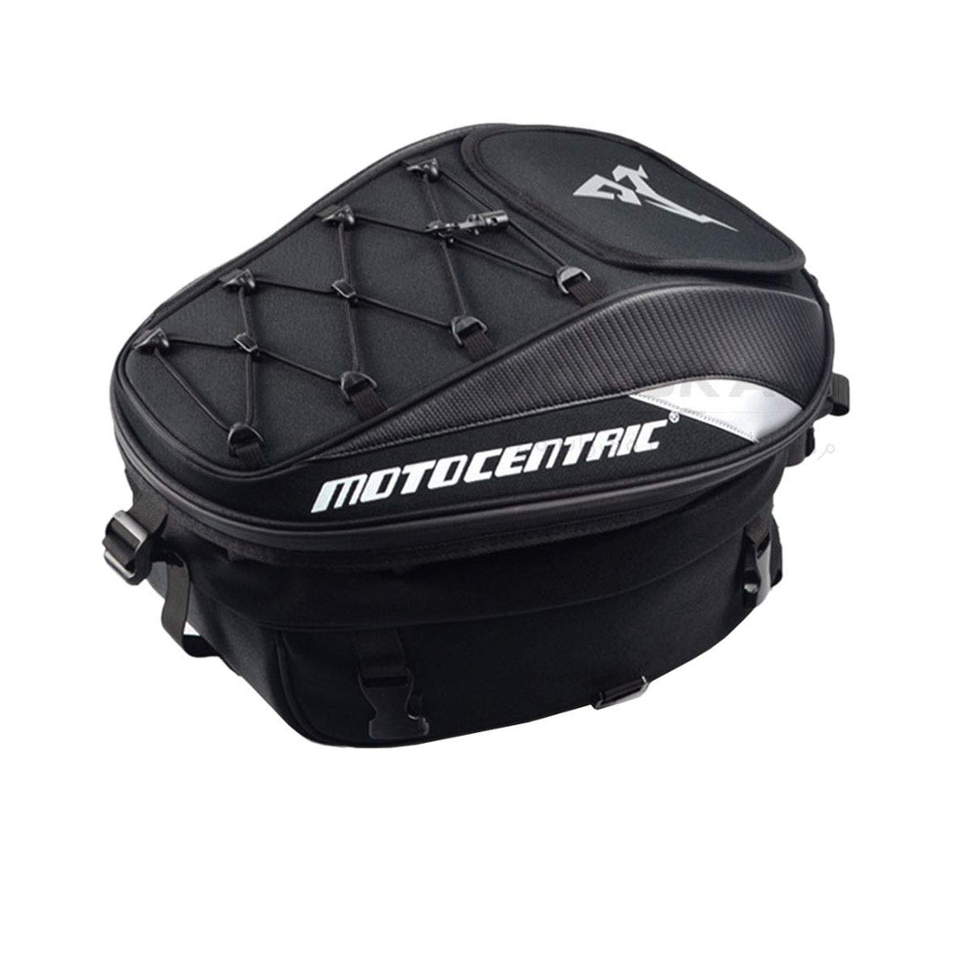 Motorcycle Seat Tail Bag Backpack Dual Use Motorbike Rear Seat Bag Motorcycle Waterproof Helmet Bag (Gray)