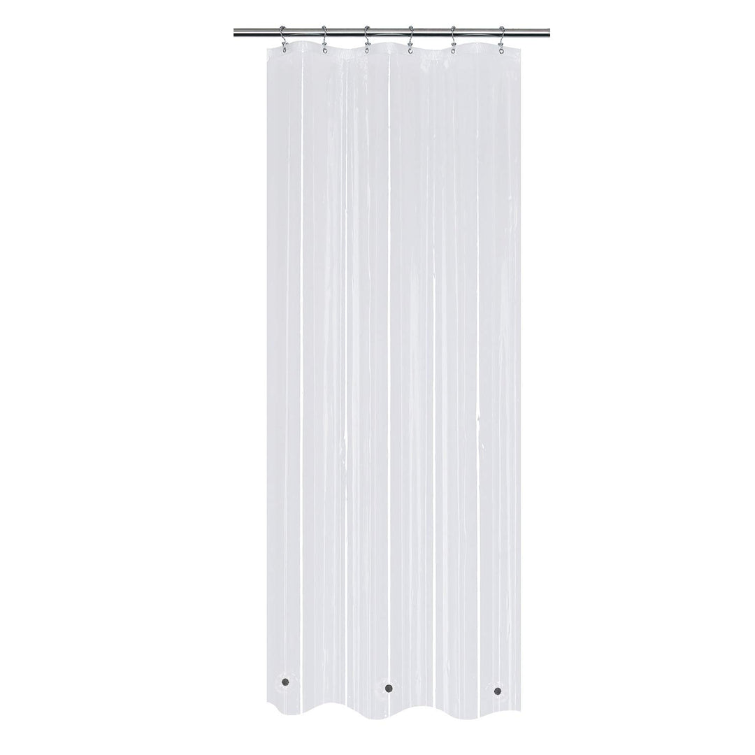 32x72 Narrow Stall Shower Curtain Liner with 3 Magnets Clear PEVA 8G Thick &amp; Heavy Duty, Waterproof, 32 x 72 inches, Clear