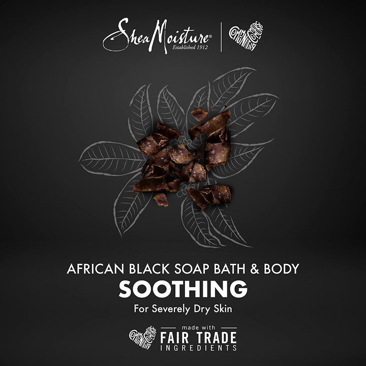 Shea Moisture African Black Soap With Shea Butter 8 oz Pack of 6