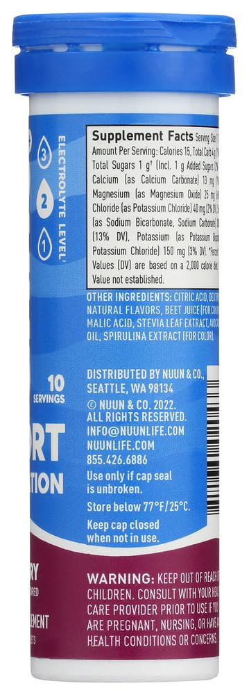 Active: Tri-Berry Electrolyte Enhanced Drink Tablets, 10 Count (Pack of 3)