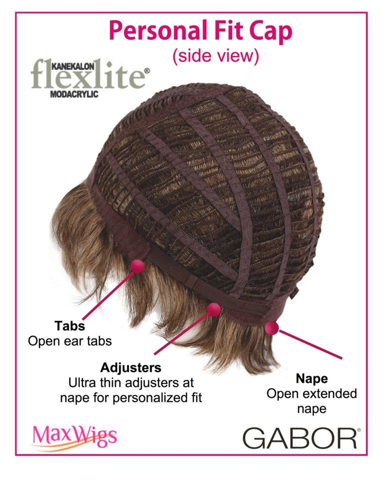 Hairdo Gabor Acclaim Short Layered Average Size Comfort Cap Wig, Ginger Mist