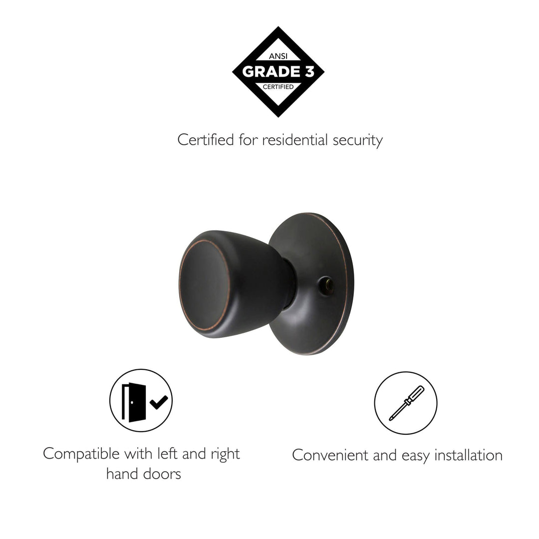 728691 Terrace Dummy Door Knob Oil Rubbed Bronze
