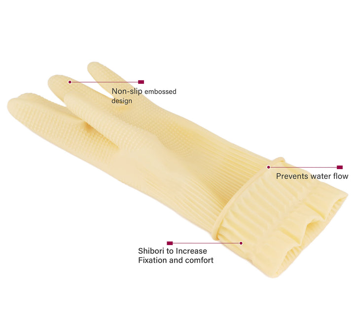 Mamison Kitchen Rubber Glove Pink (XXL Size 1 Pairs) Re