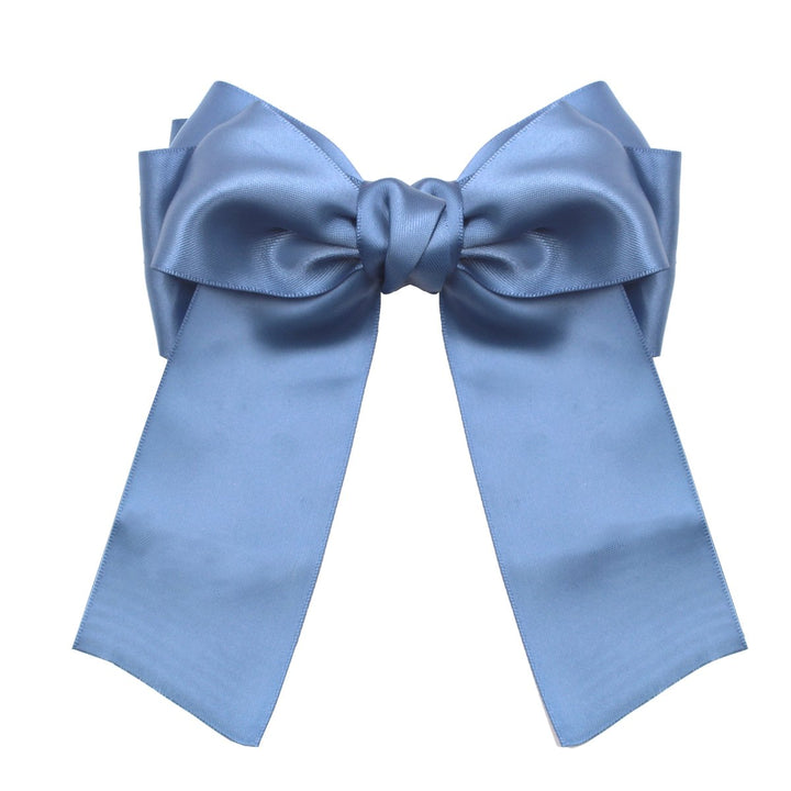 6 Pcs Large Big Huge 8.3 Soft Silky Hair Bow Clip Lolita Party Oversize Handmade Girl French Barrette Style Hair Clips