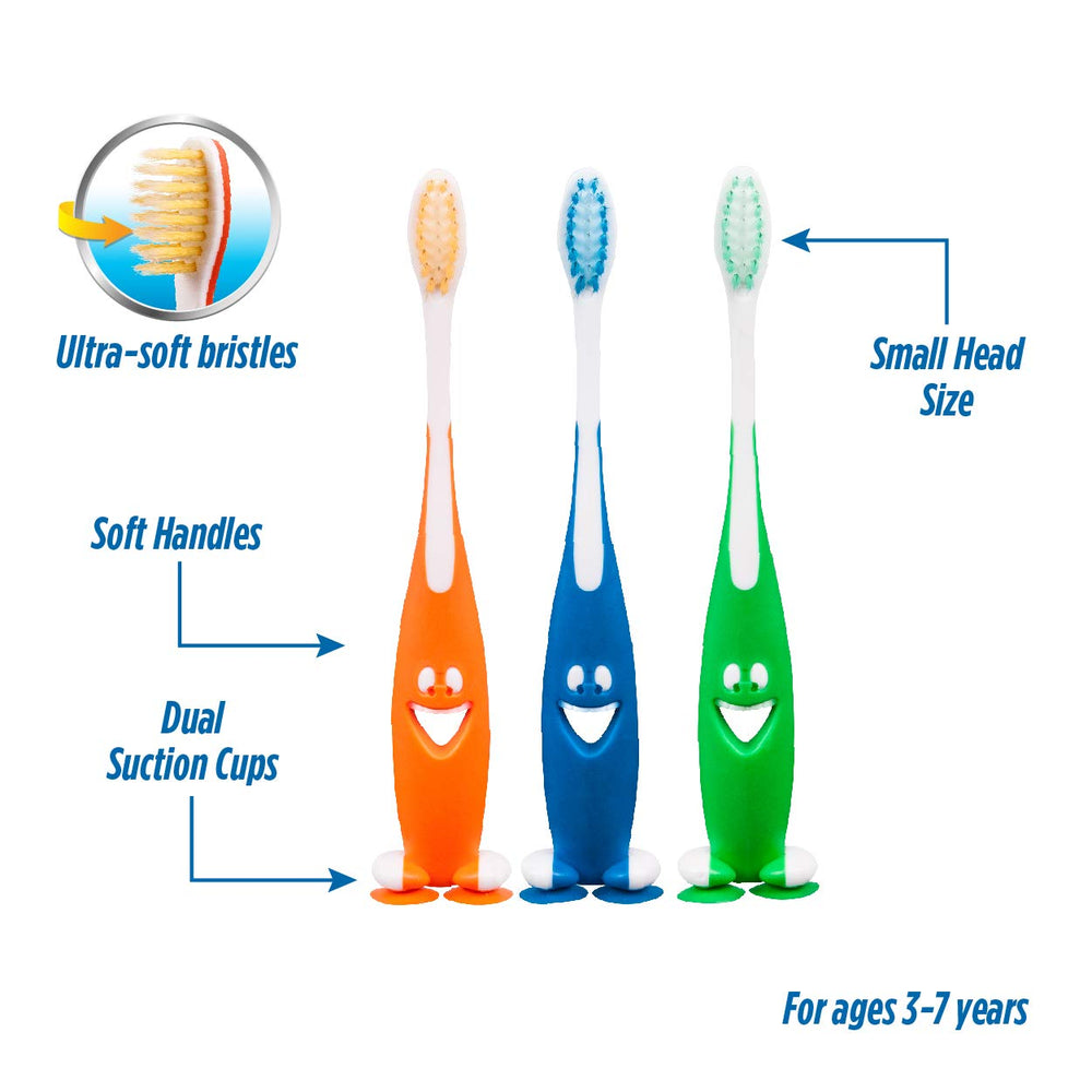 RM Oral Kids Healthy Smiles Suction Cup Soft Toothbrush