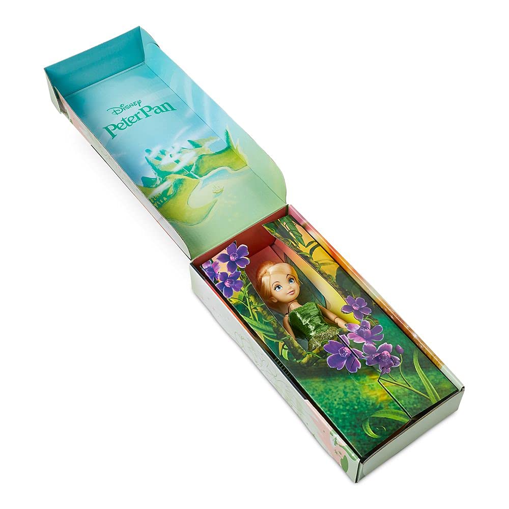 Disney Store Official Princess Classic Doll (Tinker Bell from Peter Pan), 11 Inches, Includes Brush with Molded Details, Fully Posable Toy in Classic Outfit Princess Toys for Girls