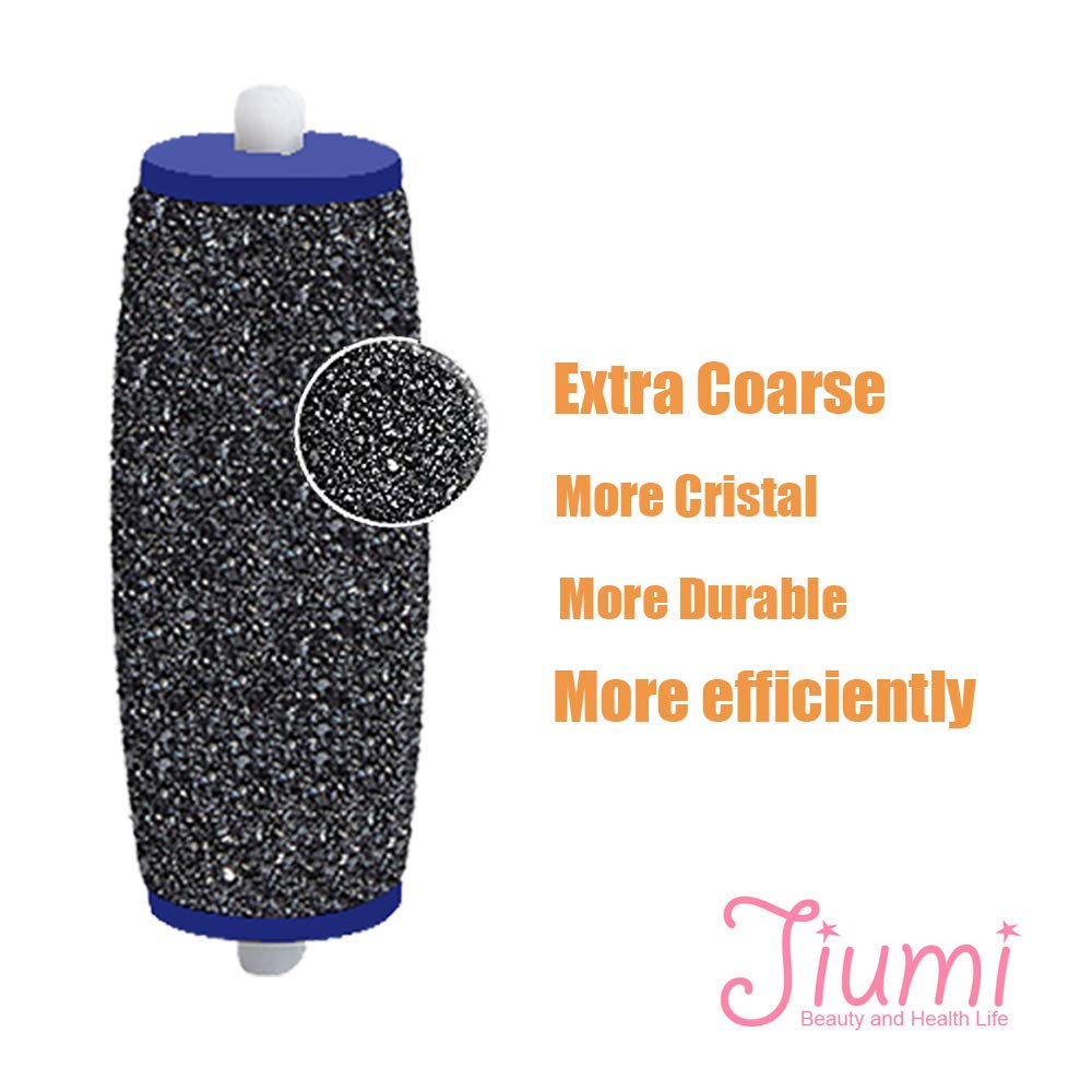 5 Pack Extra Coarse: 5 Pack Extra Coarse Replacement Rollers For Amope Pedi Refills Electronic Perfect Foot File Pedi Hard Skin Remover Refills Include A Clean Brush