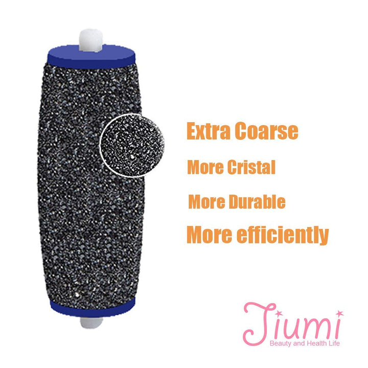 5 Pack Extra Coarse: 5 Pack Extra Coarse Replacement Rollers For Amope Pedi Refills Electronic Perfect Foot File Pedi Hard Skin Remover Refills Include A Clean Brush