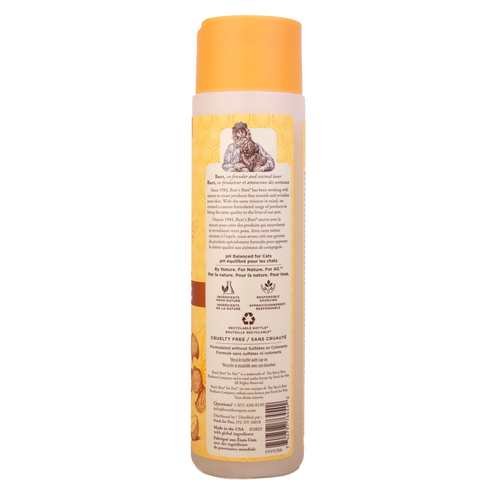 Burt's Bees for Pets Hypoallergenic Shampoo for Cats with Shea Butter and Honey, 99.7% Natural Origin Formulas, Pet Shampoo for Cats, Gentle Cat Shampoo, Cat Shampoo for Itchy Skin, 10 oz