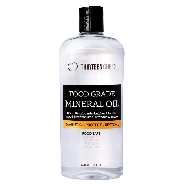 Thirteen Chefs Mineral Oil - 12oz Food Grade Conditione