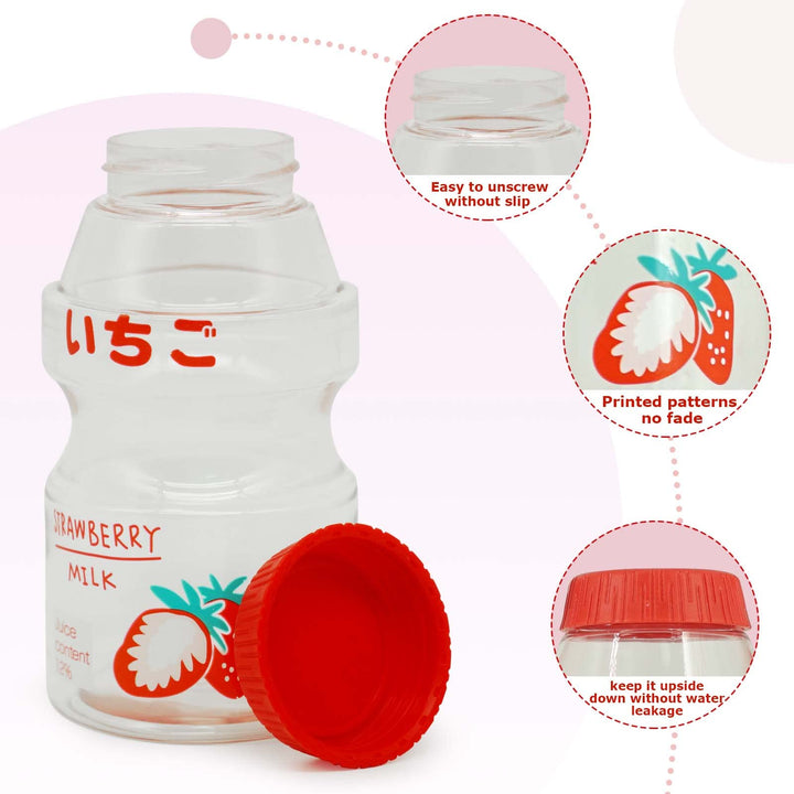 Kawaii Water Bottle For Kids, 16oz Cute Water Bottle For Girls With Strap ,Reusable Leakproof Water Jug For School&amp;Office&amp;Travel&amp;Gift