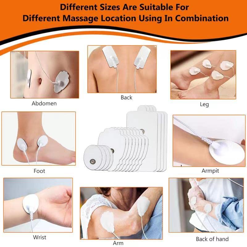 20 Pack TENS Unit Replacement Pads Reuse More Than 35 T