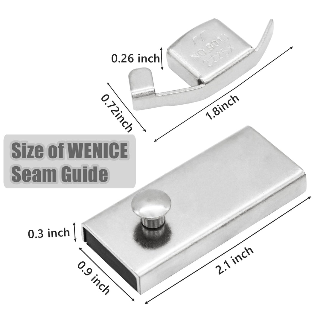 Sewing Magnetic Seam Guide for Sewing Machine, 2 Pieces Sewing Machine Accessories of Guide Sewing Foot