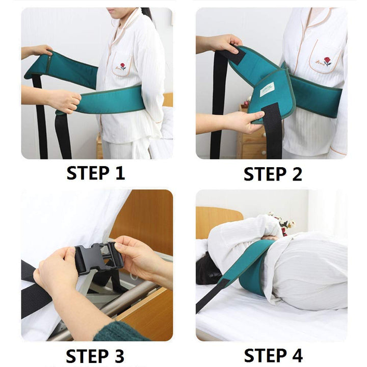 200Inch Bed Restraint Strap Anti-Fall Waist Belt for Elderly, Patient Adjustable Hospital Bed Restraint Wheelchair Seat Safety Belt
