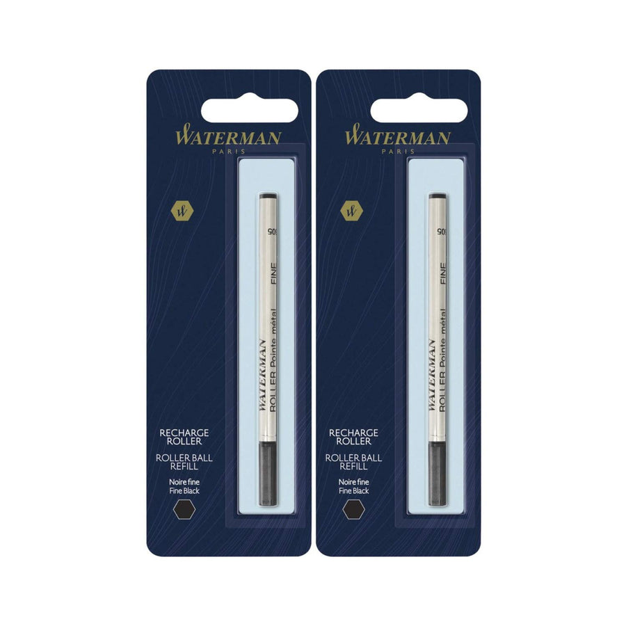 (R) Refill, Rollerball, Fine Point, 0.5 mm, Black (2-Pack)