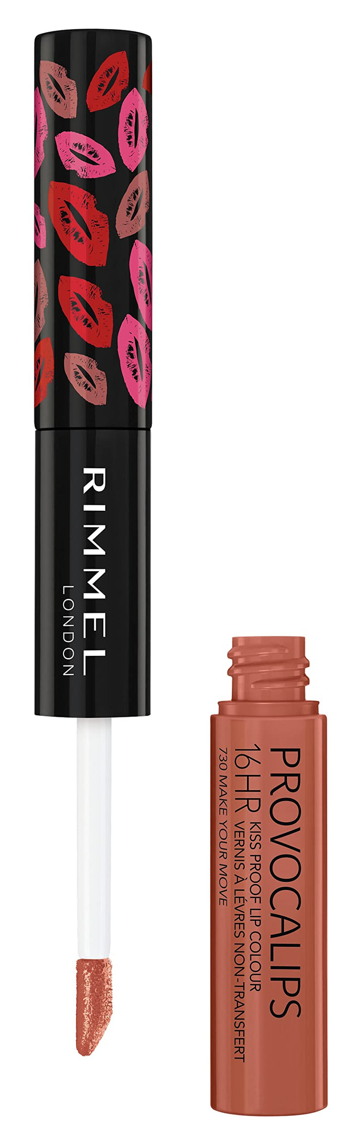 London Provocalips 16hr Kiss-Proof Lip Color - Two-Step Liquid Lipstick to Lock in Color and Shine - 730 Make Your Move, .14 fl.oz.