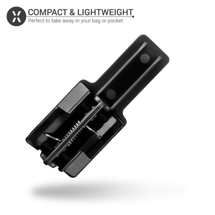 Laptop Side Mount Clip for iPhone, iPad, MacBook, Tablet, Laptops &amp; Smartphones - Increase Productivity with an iPad to Laptop Mount, Dual Screen Laptop Phone Holder - Heavy Duty - Black