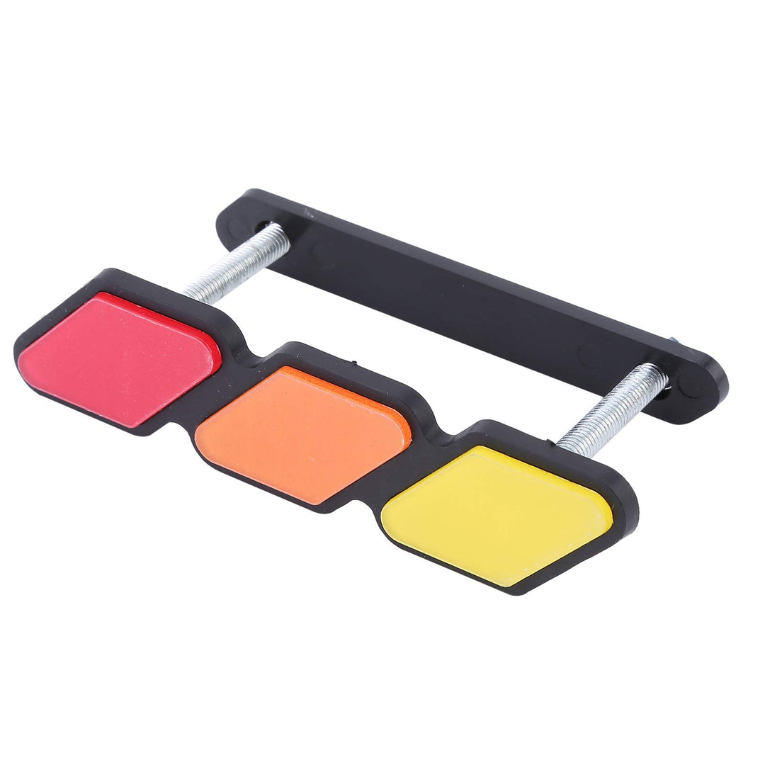Tri-Color Grille Badge Emblem Grill, 3 Color Grille Badge Grill Emblem with Mounting Tools Fit for 4Runner Tundra