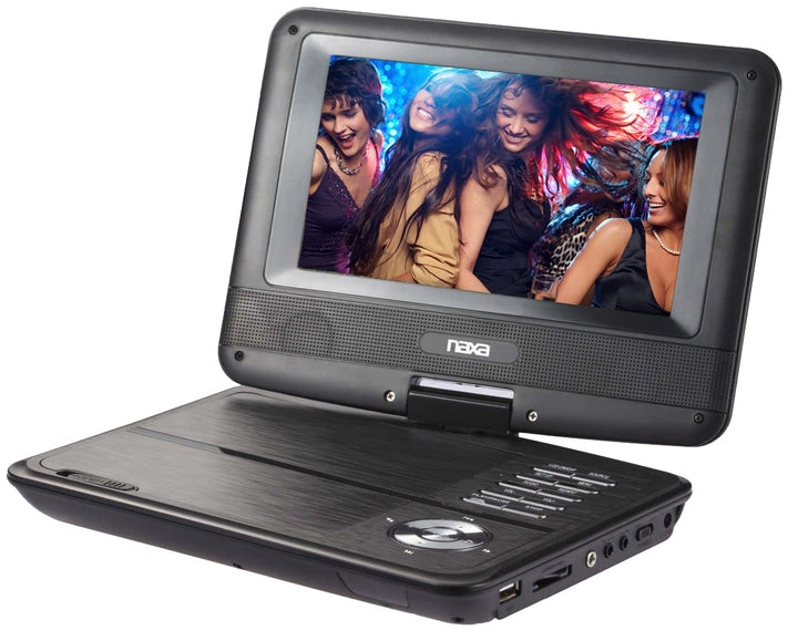 Electronics NPD-703 7-Inch TFT LCD Swivel Screen Portable DVD Player - Black Lacquer