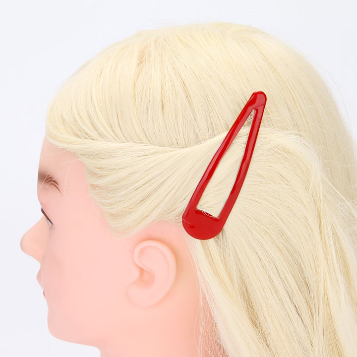 Pack of 10 Large Metal Stoving Varnish Hair Snap Clips,3.5 inch Long No-slip Hair Clips Barrettes For Women and Girls (Mixed color)