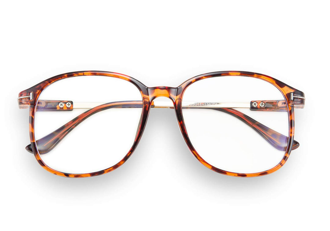 FEISEDY Blue Light Blocking Glasses Square Vintage Eyew