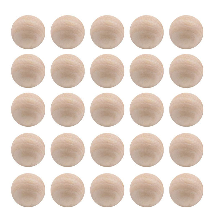 Exceart 300Pcs 10MM Unfinished Wooden Balls Craft Wood Beads DIY Beads Balls Without Hole for Jewelry Making Supplies