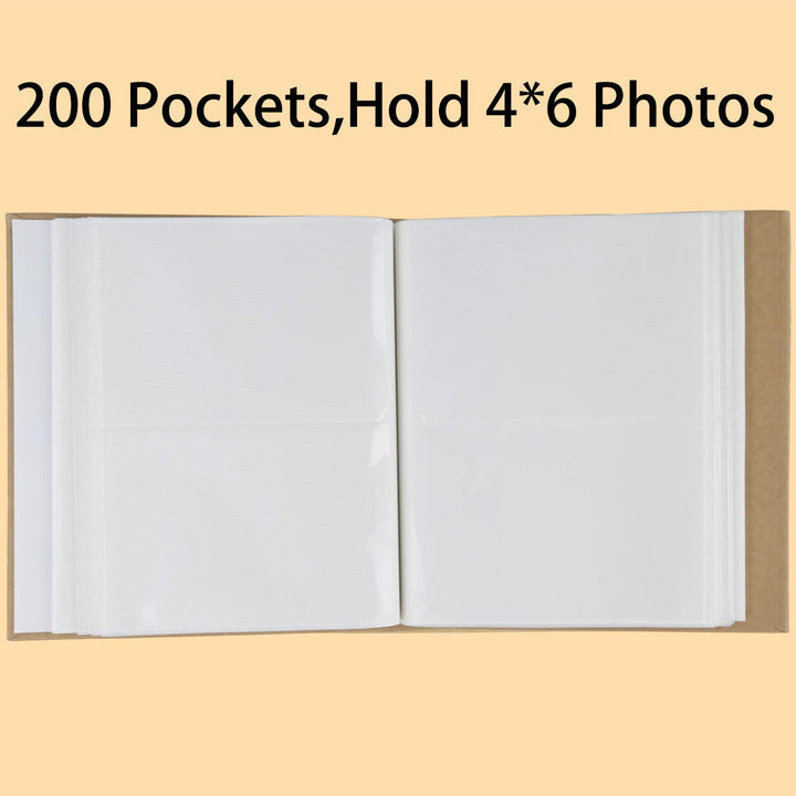 Big 4x6 Girls Photo Album 200 Pockets Children&#39;s Pictures Album